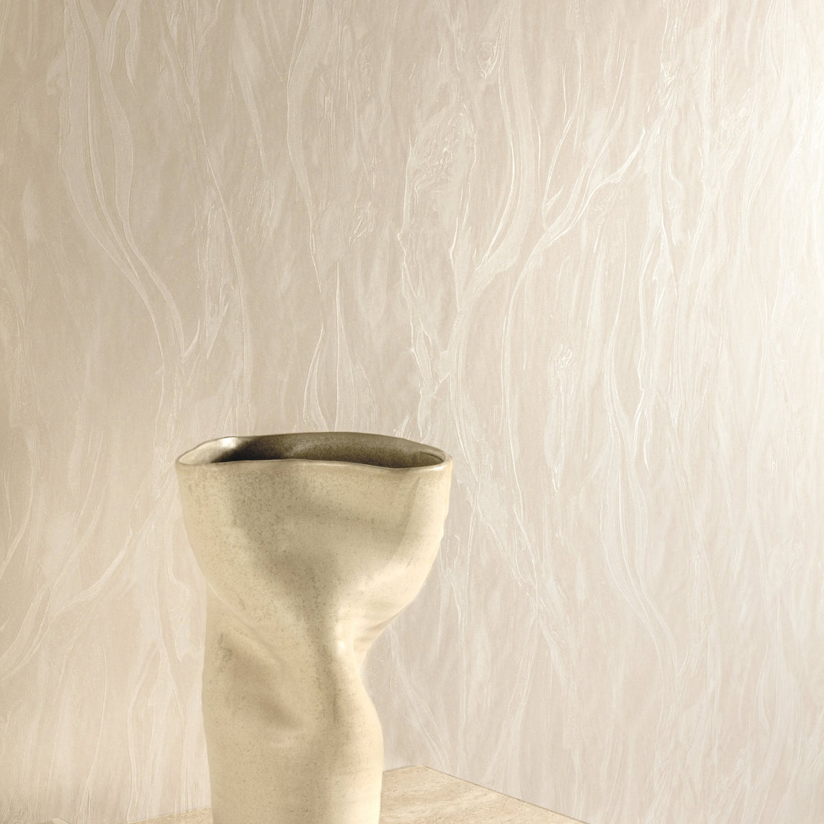 Galerie Very Marble Plain Cream Wallpaper VE1304