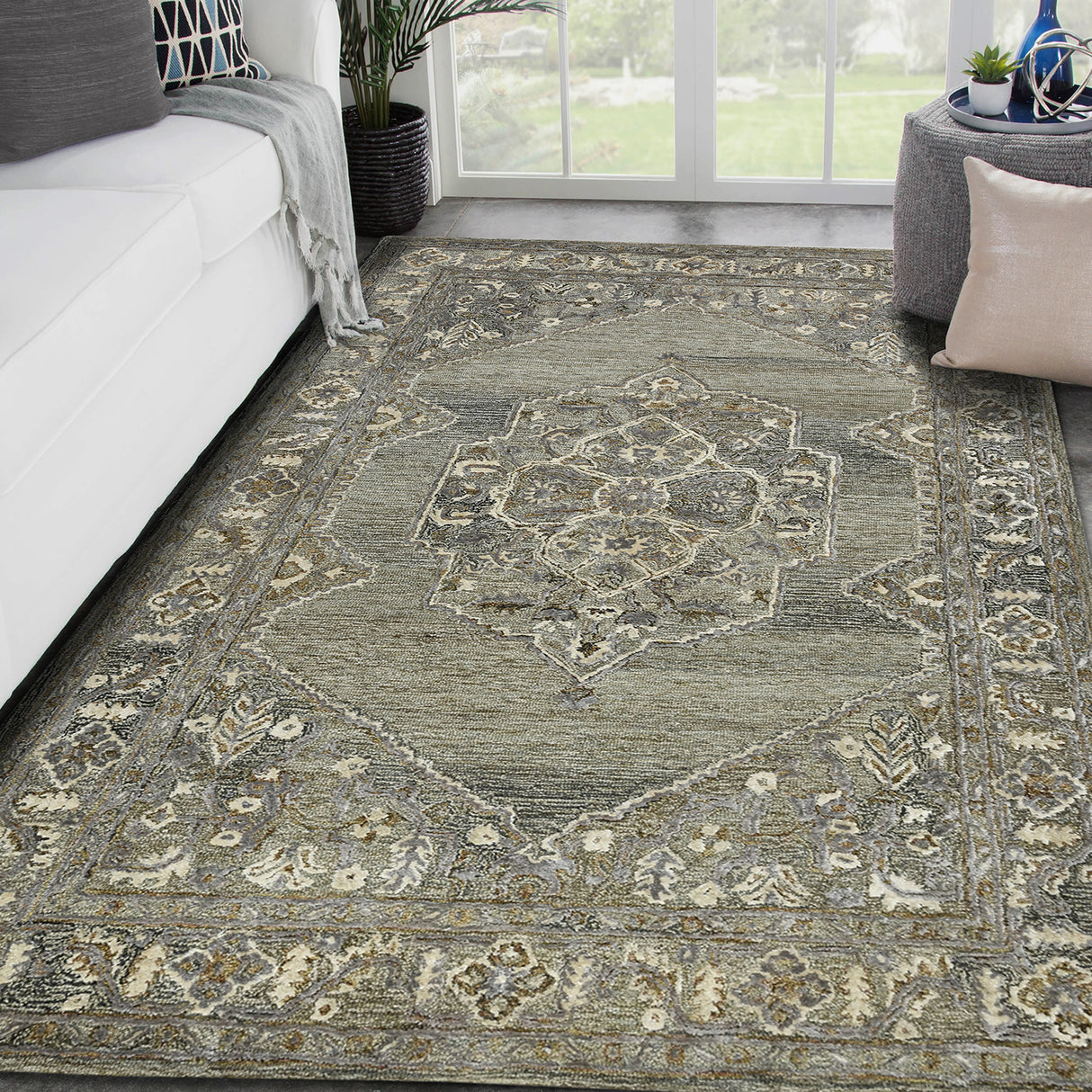 Amer Rugs VES-11 Vestige Farmhouse Oriental Area Rug
