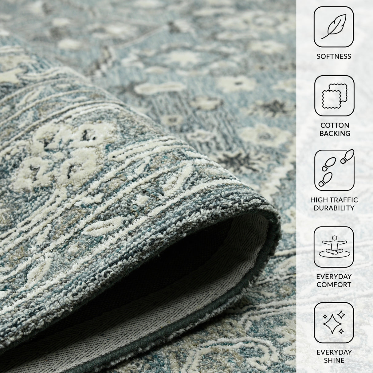 Amer Rugs VES-2 Vestige Farmhouse Oriental Area Rug