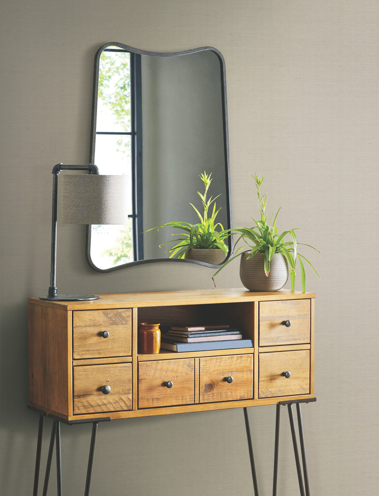 York VG4404 Plain Grass White Wallpaper