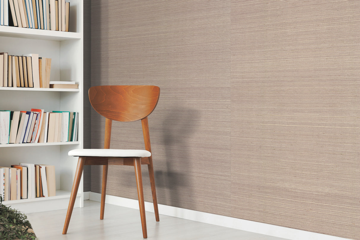 York VG4406 Plain Sisal Grasscloth White Wallpaper