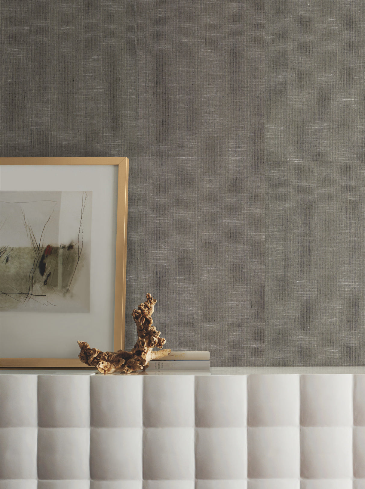 York VG4412 Crosshatch String Black & Grey Wallpaper