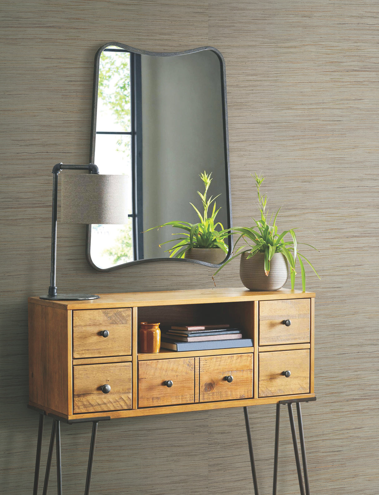 York VG4414 Inked Grass Green Wallpaper