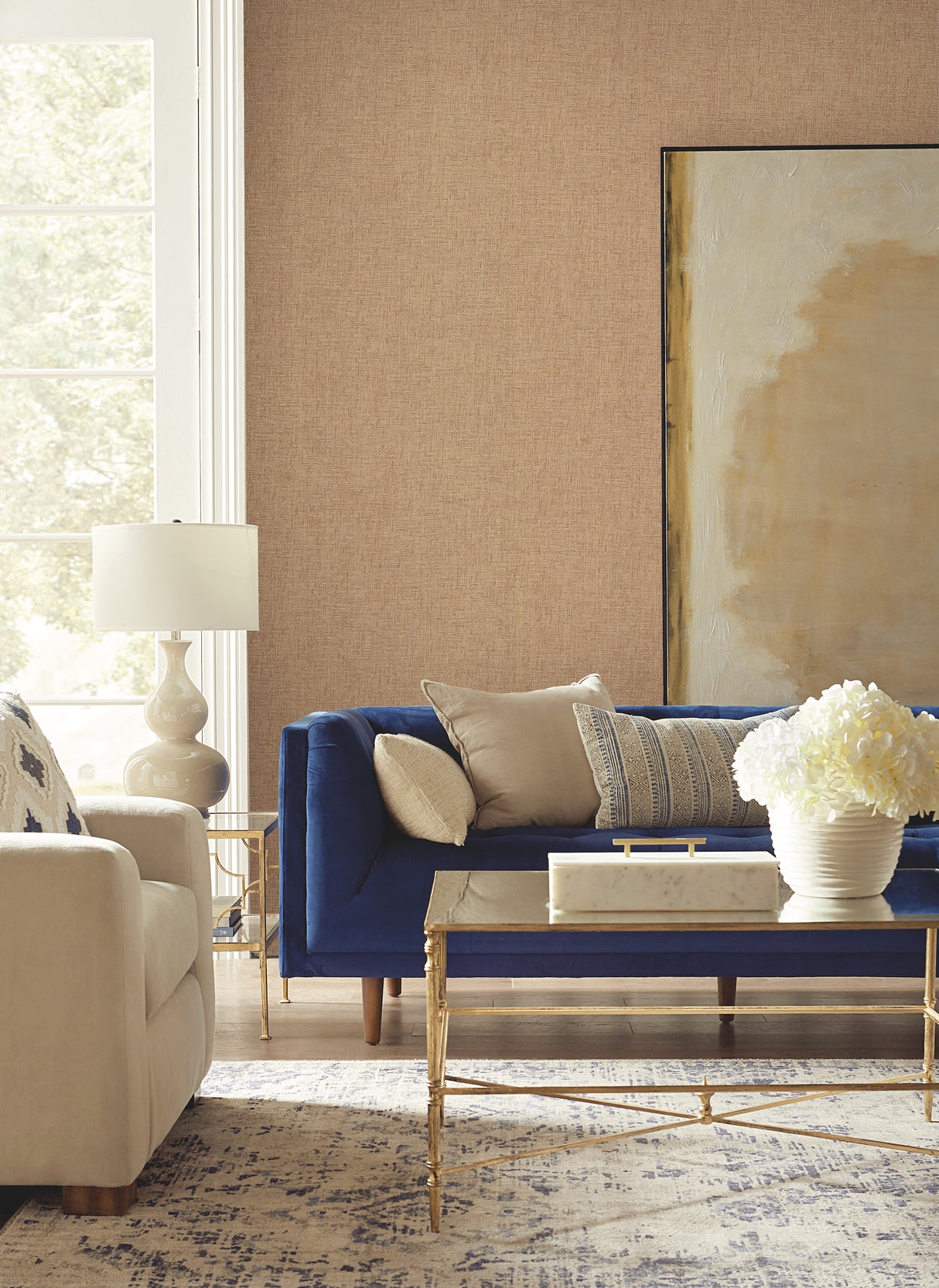 York VG4420 Interlocking Weave Sisal Grasscloth Brown Wallpaper