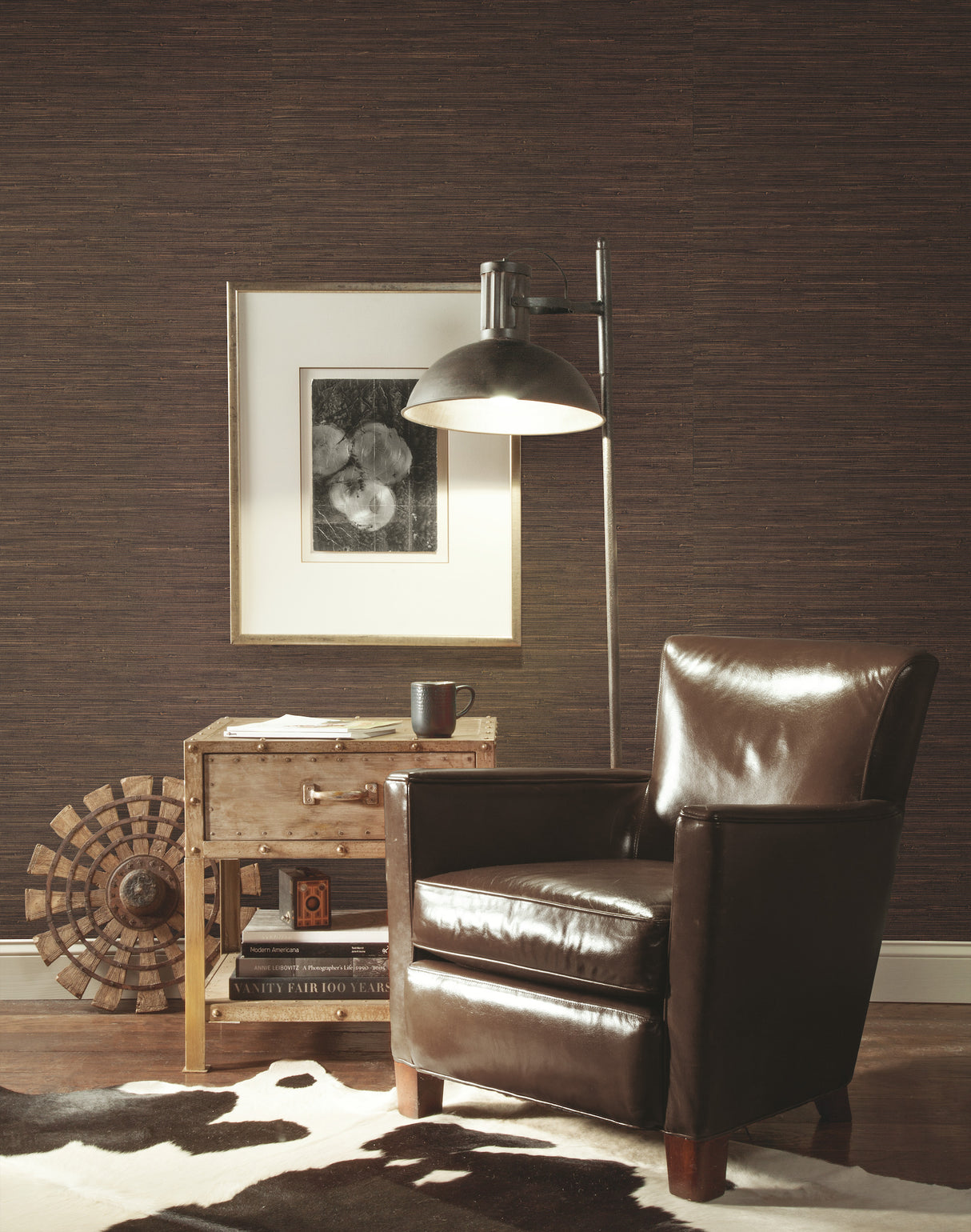 York VG4437 Knotted Grass Brown Wallpaper