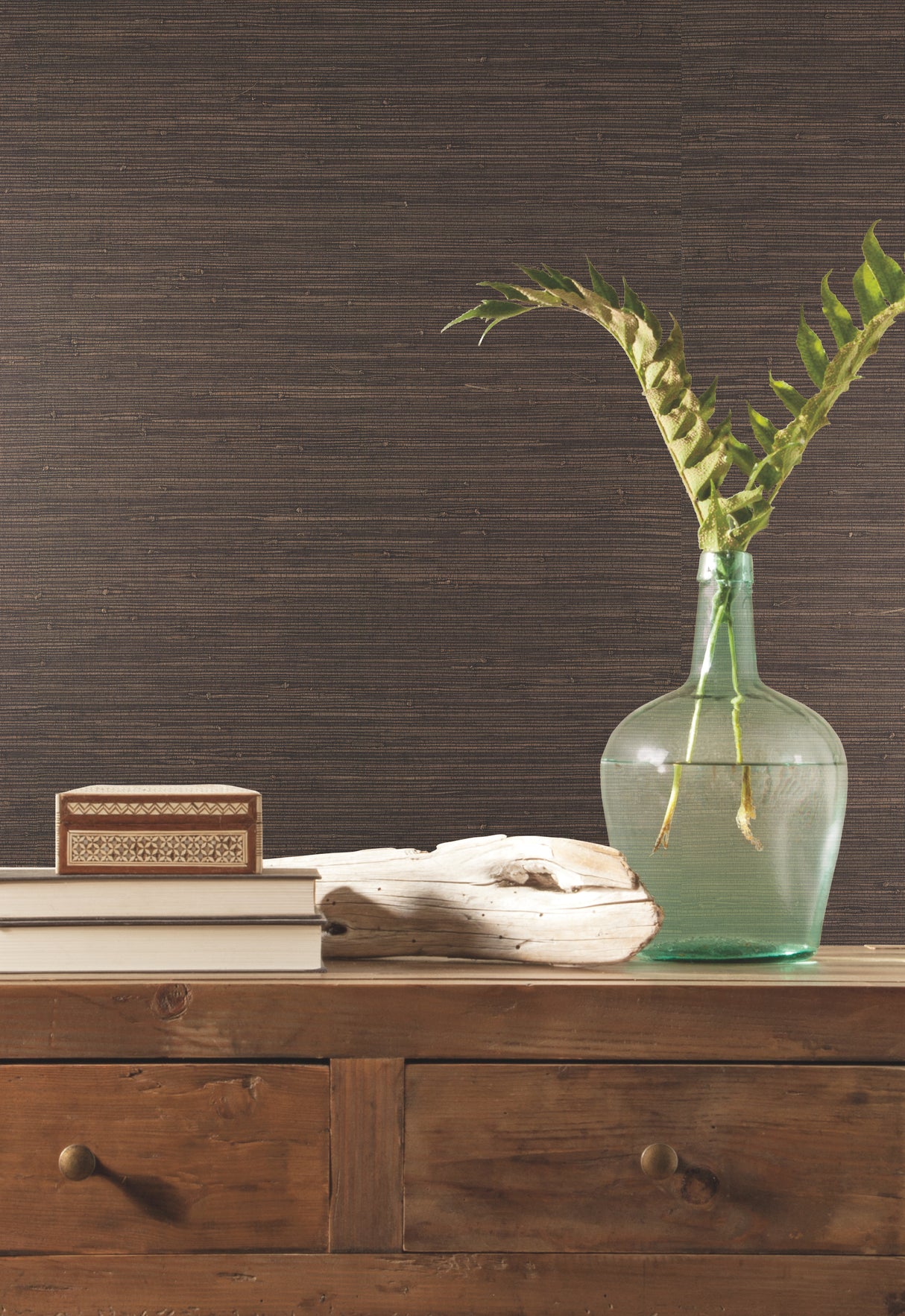 York VG4437 Knotted Grass Brown Wallpaper