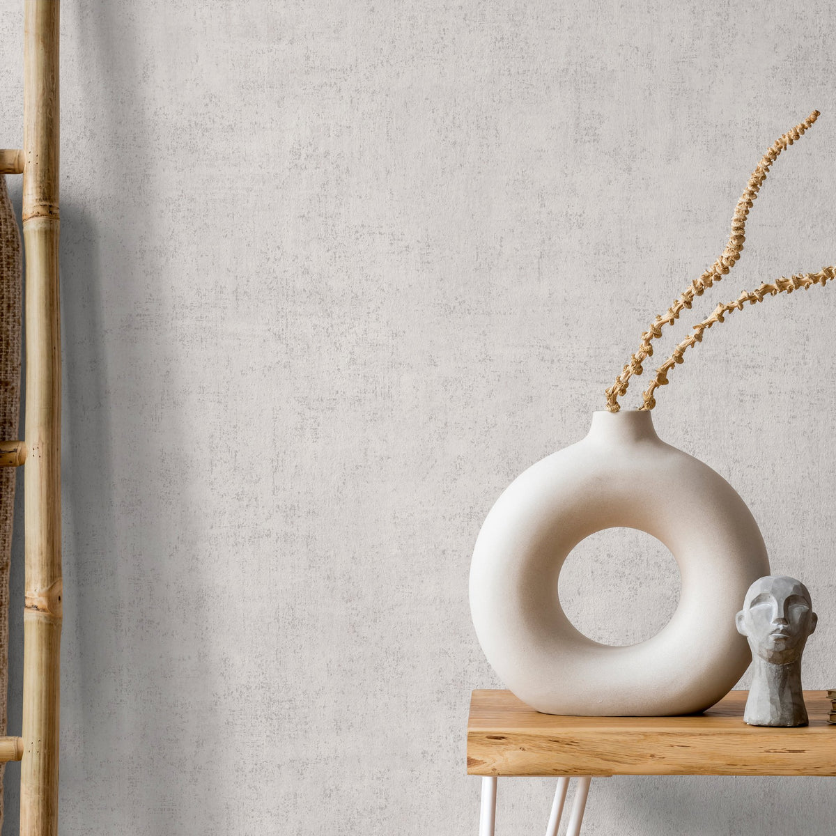 Galerie Orom II Patinated Plain Beige Wallpaper VOA-010-03-7
