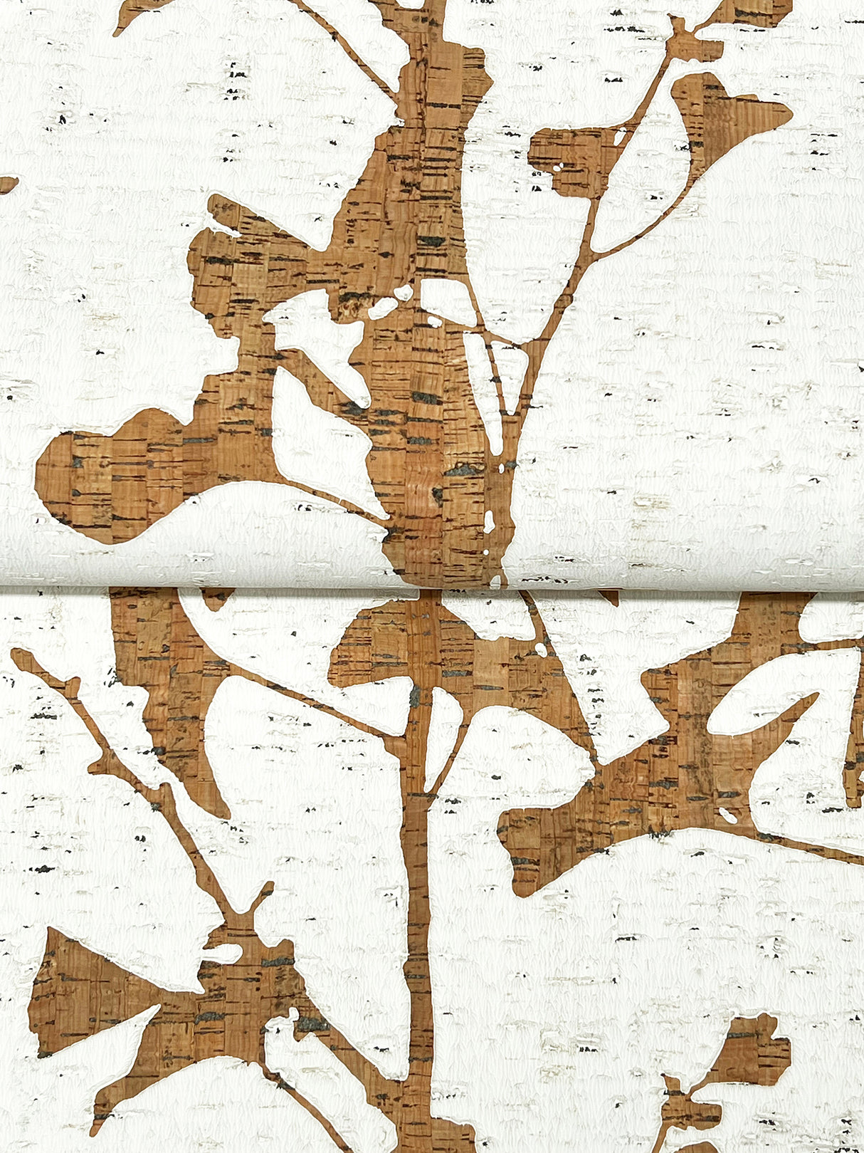 Ronald Redding VR1509 Ginkgo Silhouette Light Brown Cork Wallpaper