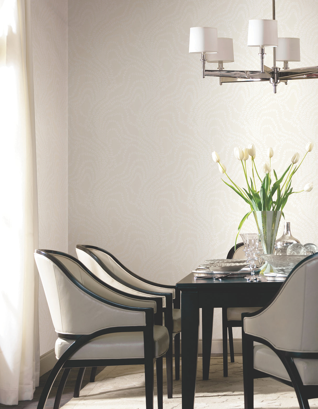 Ronald Redding VR1514 String of Pearls Pearl Vine Wallpaper
