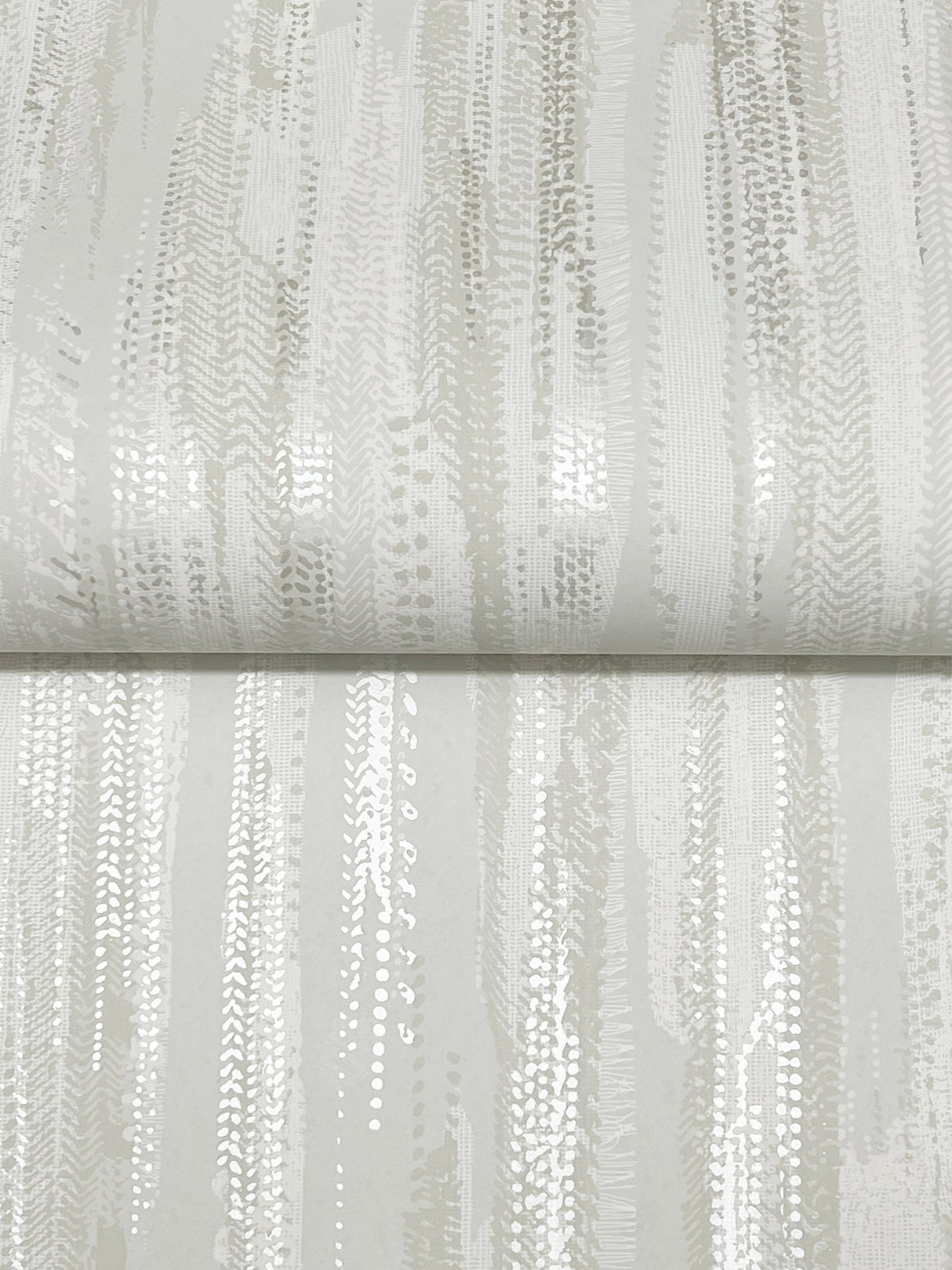 Ronald Redding VR1525 Tribeca Dove Texture Stripe Wallpaper