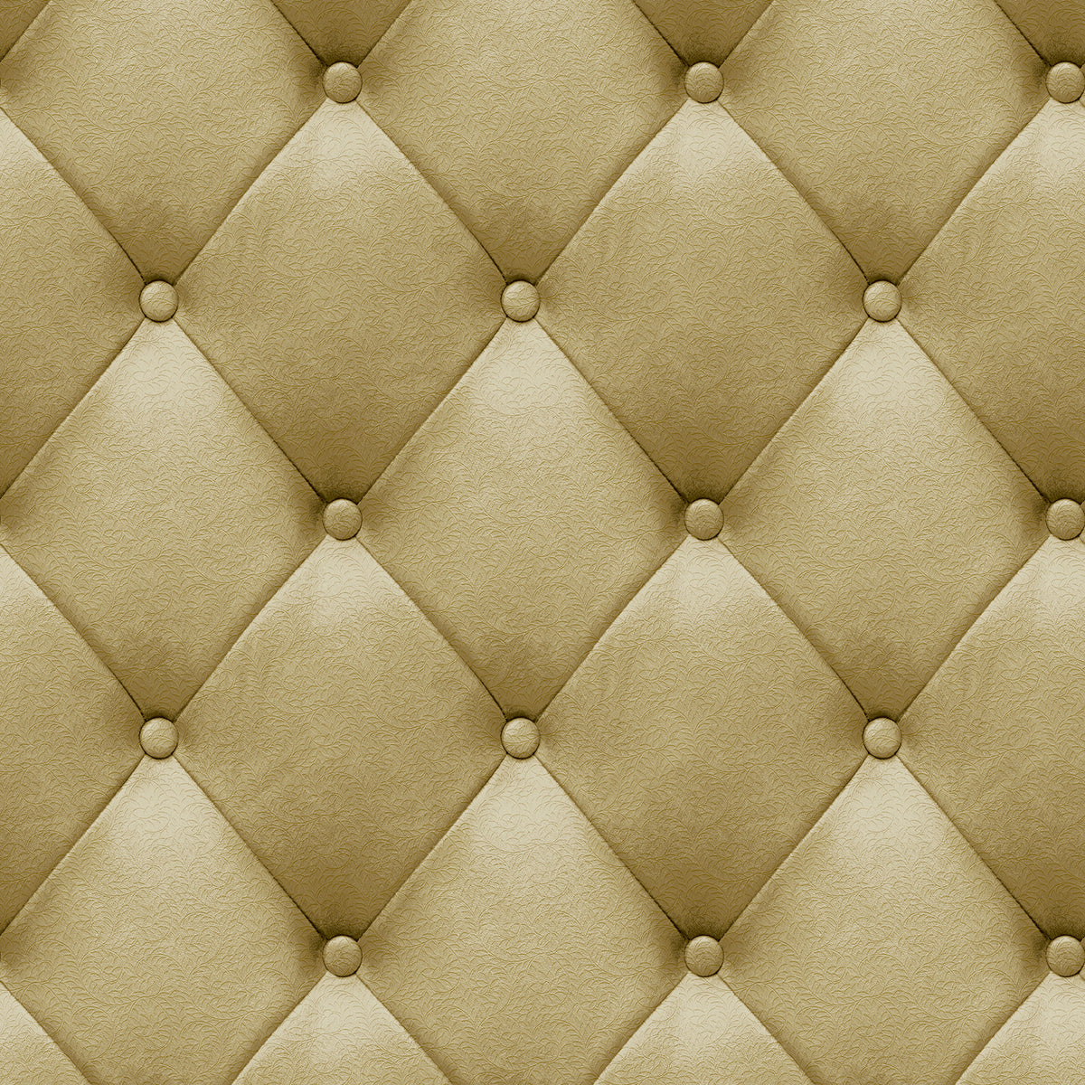 Veer Decor Faux Plush Quilted Diamond Upholstery Gold Wallpa