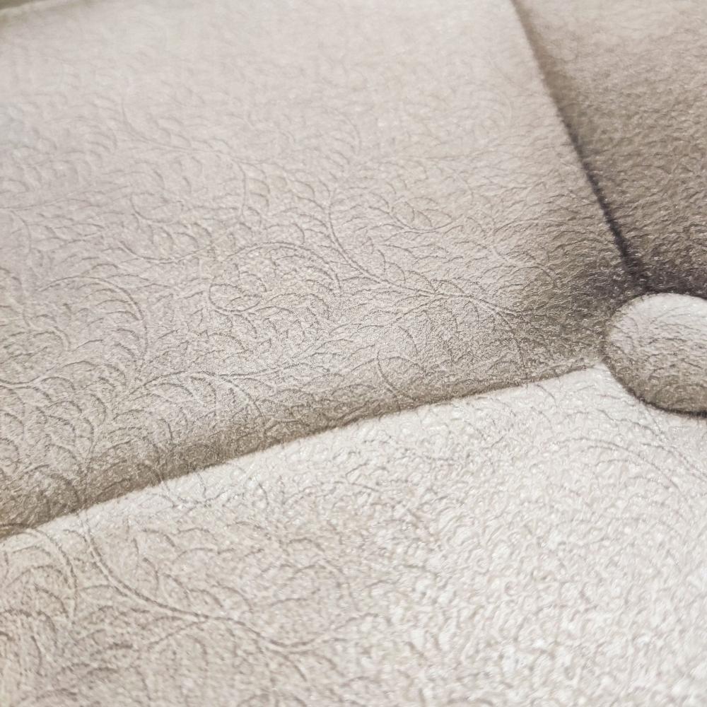 Veer Decor Faux Plush Quilted Diamond Upholstery Beige Wallp
