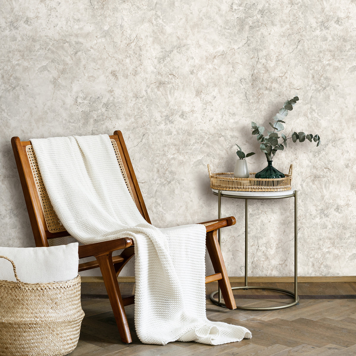 Veer Decor Luxurious Marble Grey Beige Wallpaper VRBR17-587