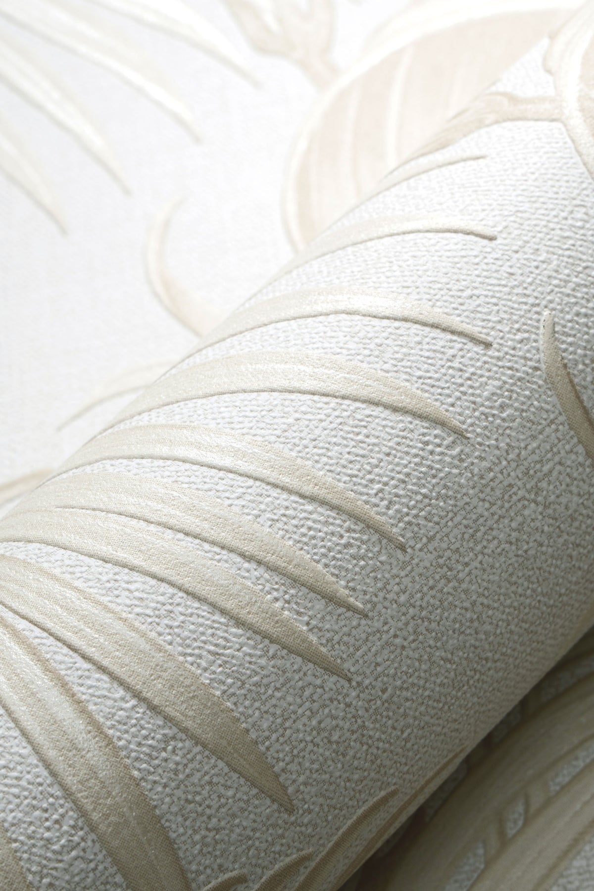 Veer Decor Sculpted Tropical Leaf Beige Wallpaper VRMB002-10