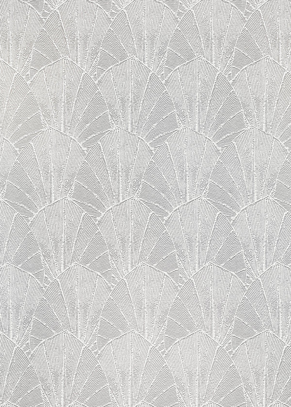 Veer Decor Sculpted Fan Leaf Cream Wallpaper VRMB314-1060