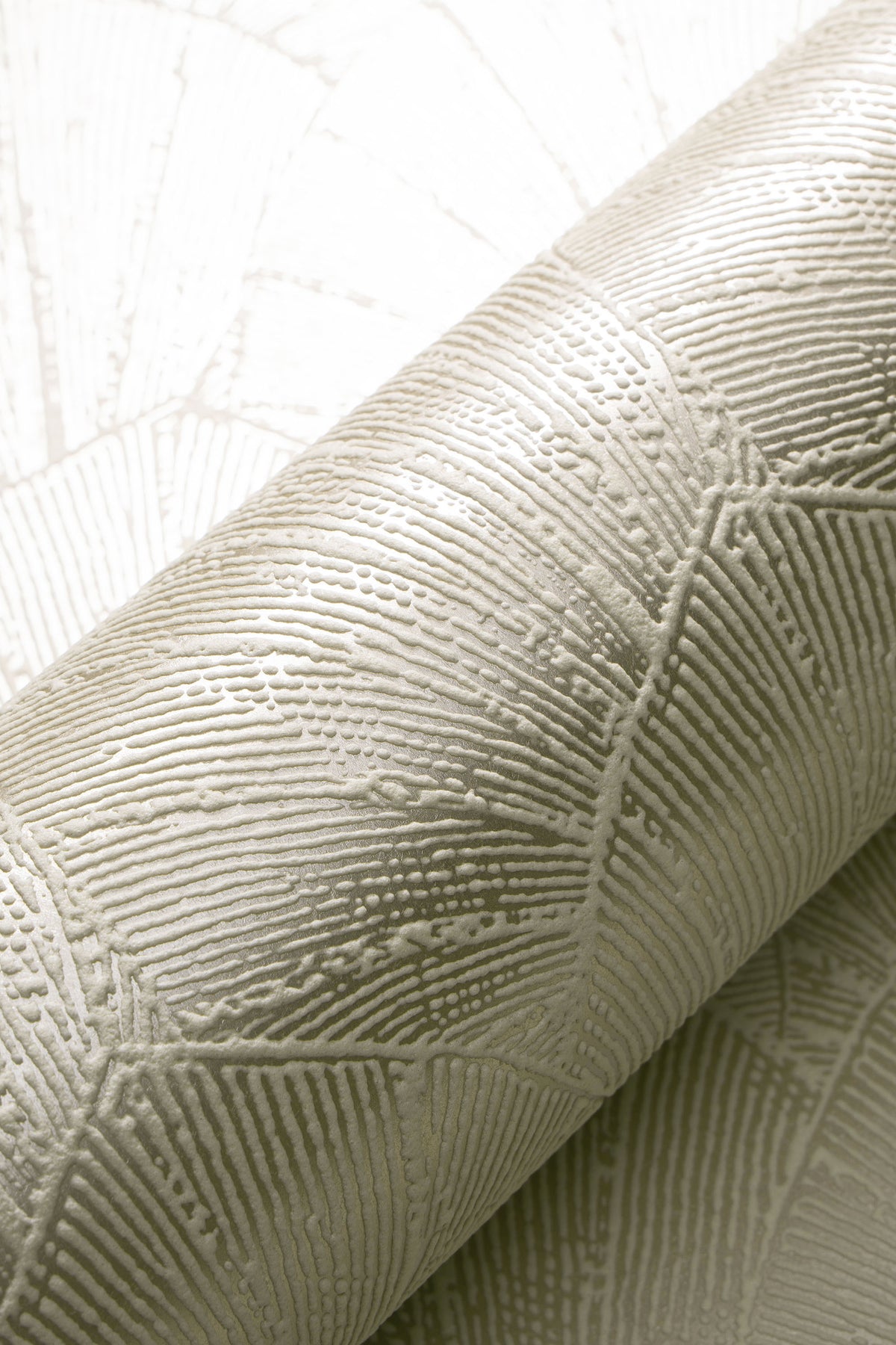 Veer Decor Sculpted Fan Leaf Gold Wallpaper VRMB330-1060