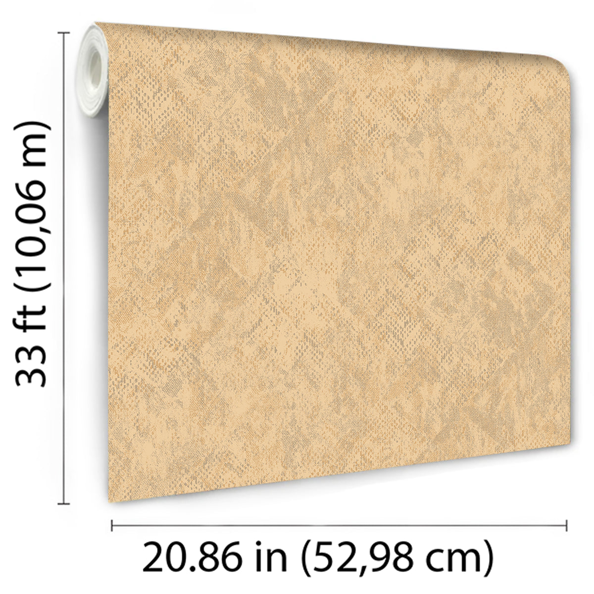 Veer Decor Python Diamond Texture Yellow Wallpaper VRNO02-43