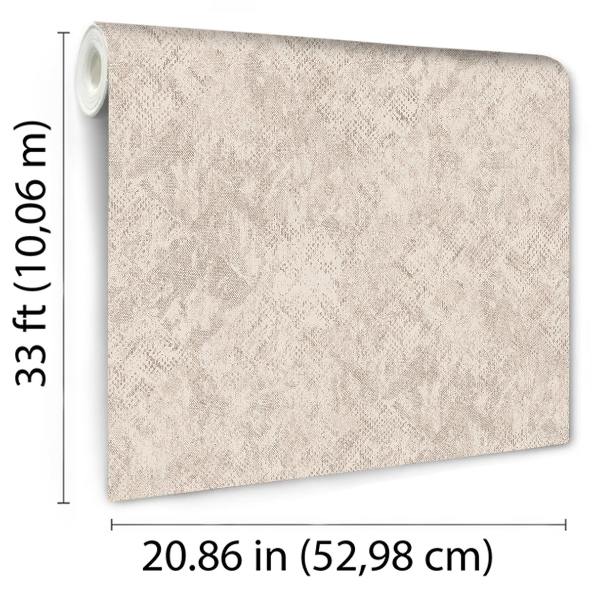 Veer Decor Python Diamond Texture Beige Wallpaper VRNO07-433