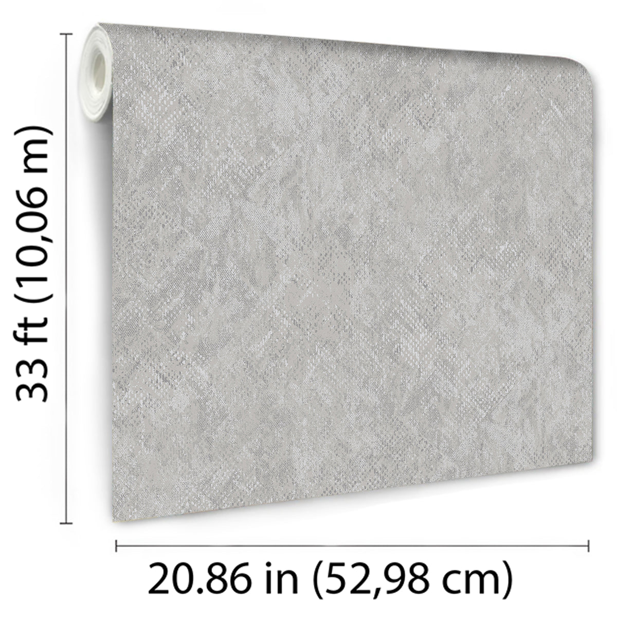 Veer Decor Python Diamond Texture Light Grey Wallpaper VRNO0