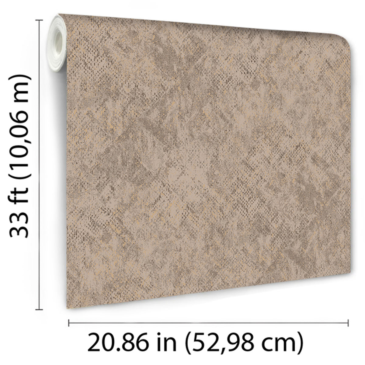 Veer Decor Python Diamond Texture Taupe Wallpaper VRNO18-433