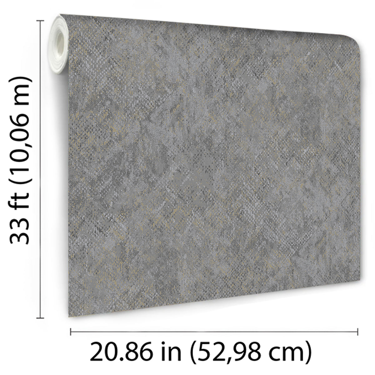 Veer Decor Python Diamond Texture Dark Grey Wallpaper VRNO19