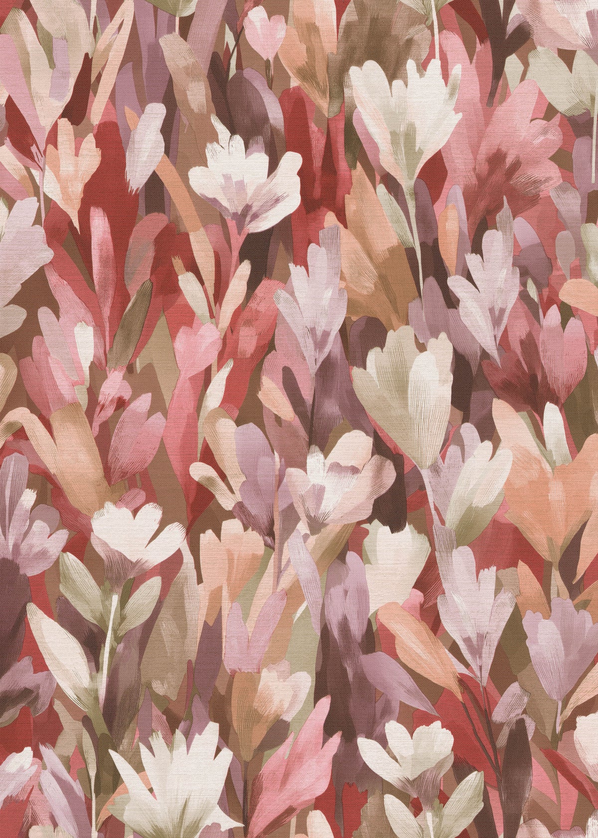 Veer Decor Sylvan Blooms Red Wallpaper VRPH606-1058