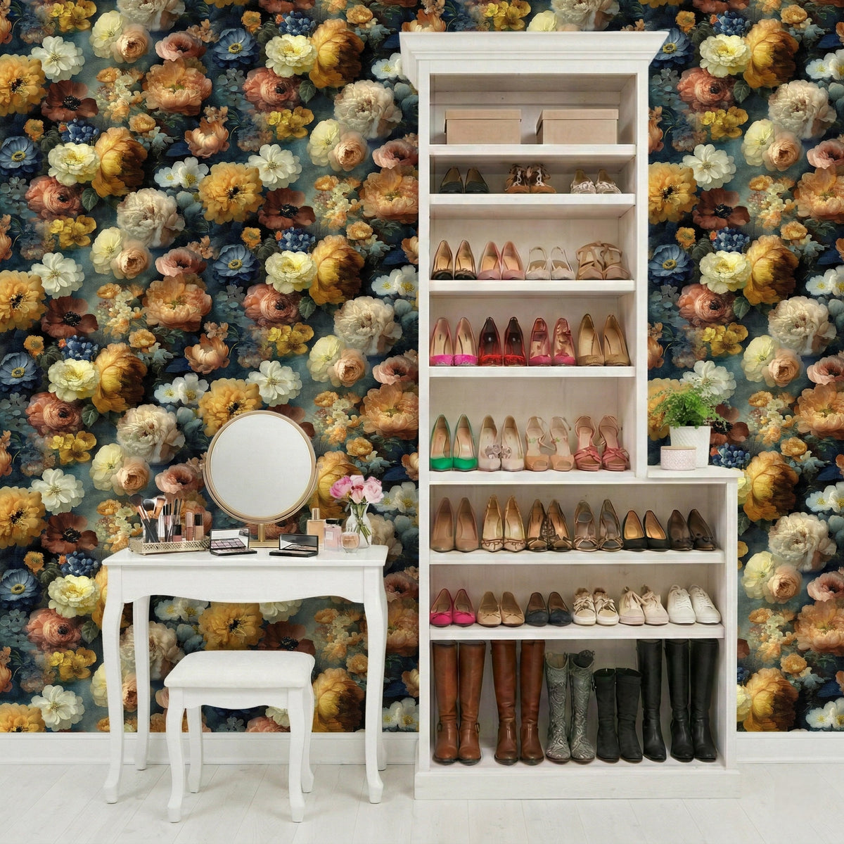 Veer Decor Moody Floral Yellow Peel & Stick Wallpaper VRPS00