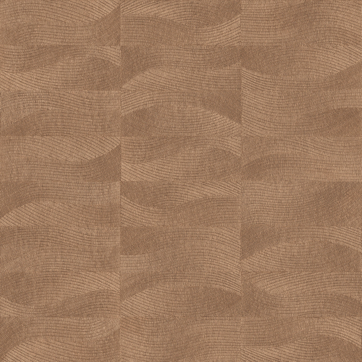 Veer Decor Terra Tide Geo Texture Imperial Browm Wallpaper V