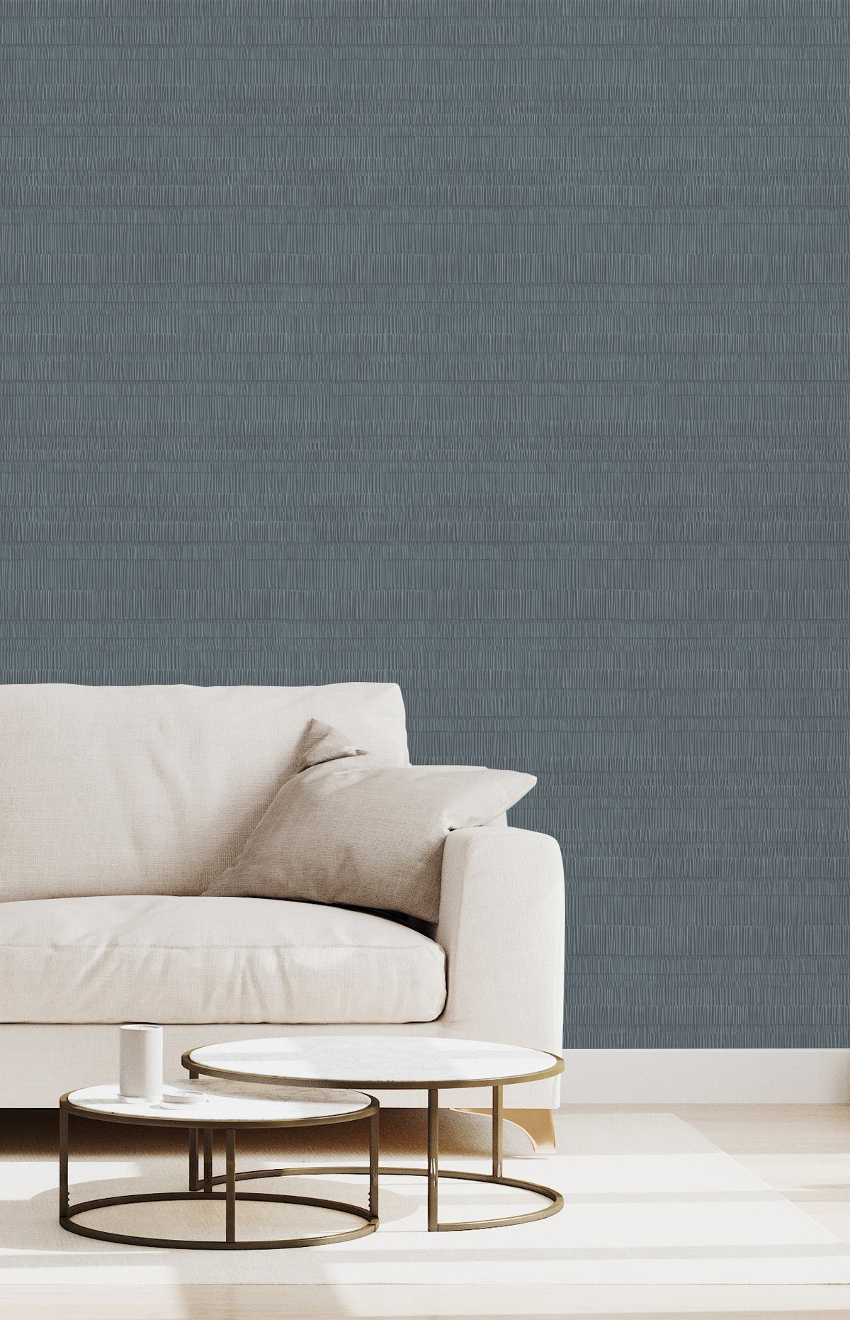 Veer Decor Pleated Origami Texture Blue Fusion Wallpaper VRT