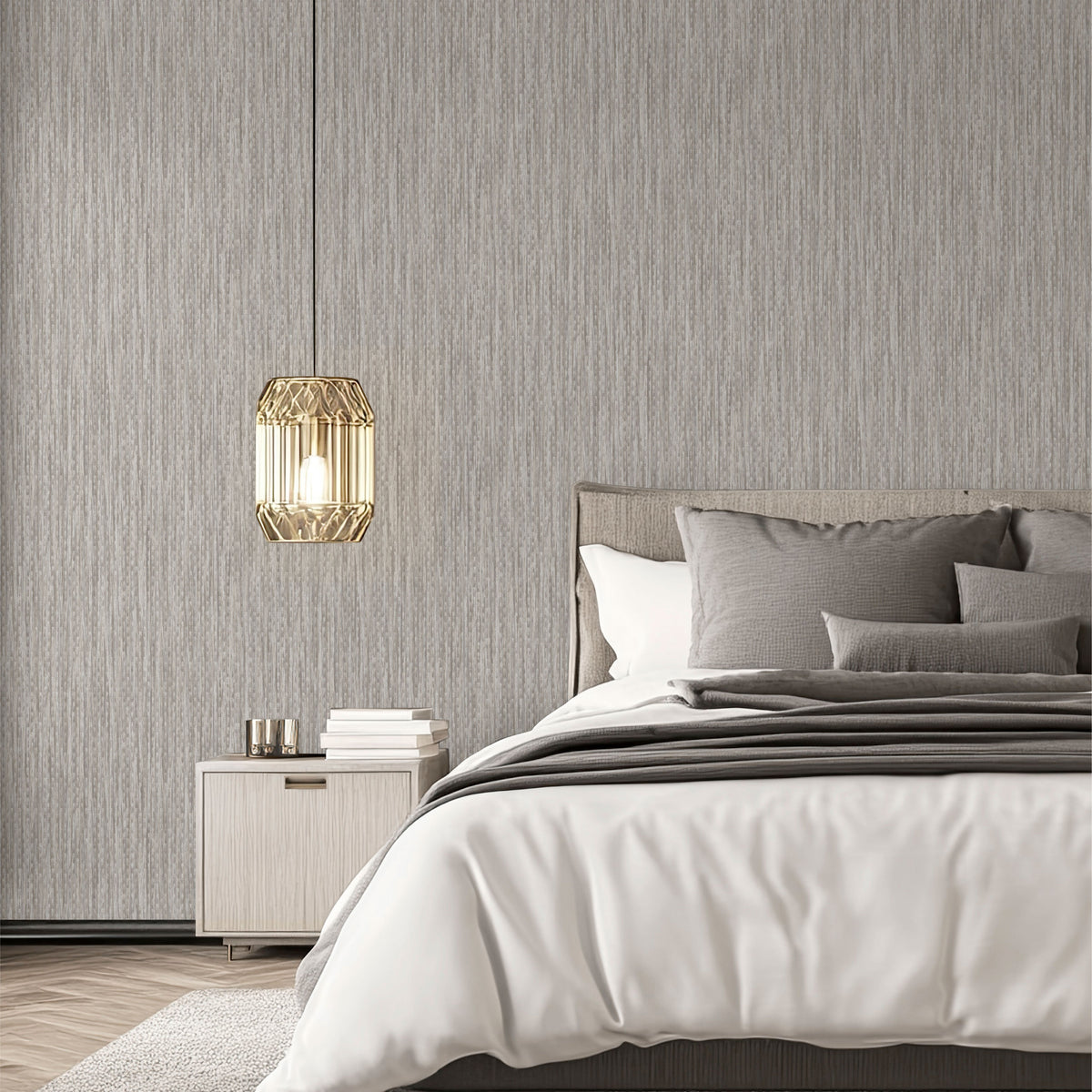 Veer Decor Artisan Reed Texture Taupe Wallpaper VRVZ008-92