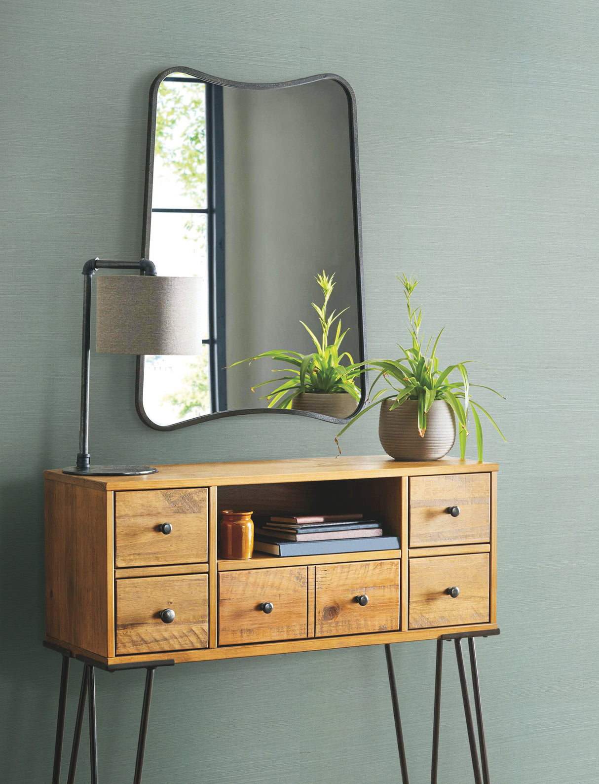 York VX2269 Sisal Twill Color Grasscloth Aquamarine Wallpaper