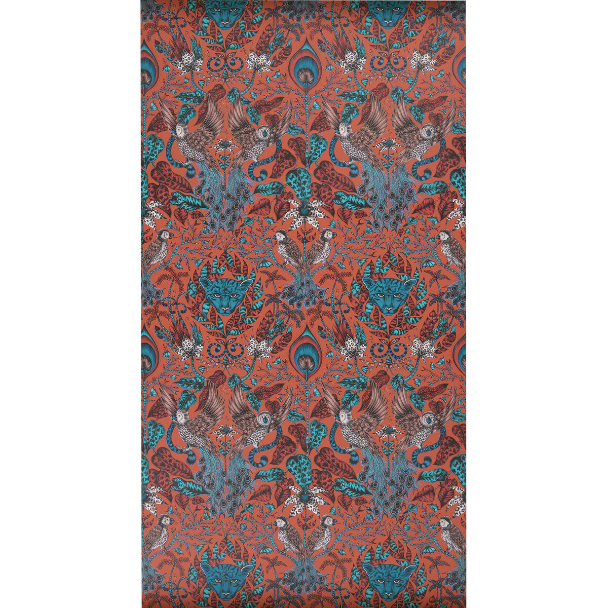 CLARKE AND CLARKE W0098/05.CAC.0 AMAZON RED Wallpaper - Eade's Wallpaper