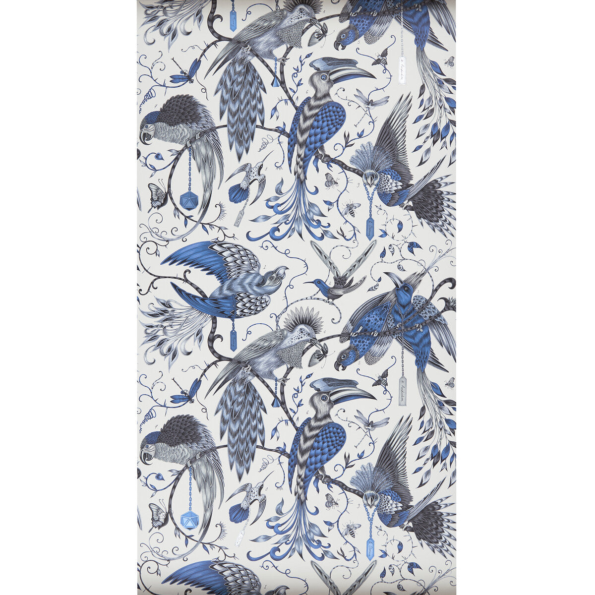 CLARKE AND CLARKE W0099/01.CAC.0 AUDUBON BLUE Wallpaper - Eade's Wallpaper