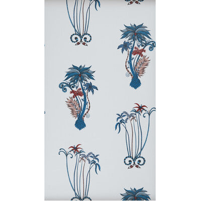 CLARKE AND CLARKE W0101/01.CAC.0 JUNGLE PALMS BLUE Wallpaper - Eade's Wallpaper