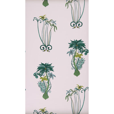 CLARKE AND CLARKE W0101/04.CAC.0 JUNGLE PALMS PINK Wallpaper - Eade's Wallpaper