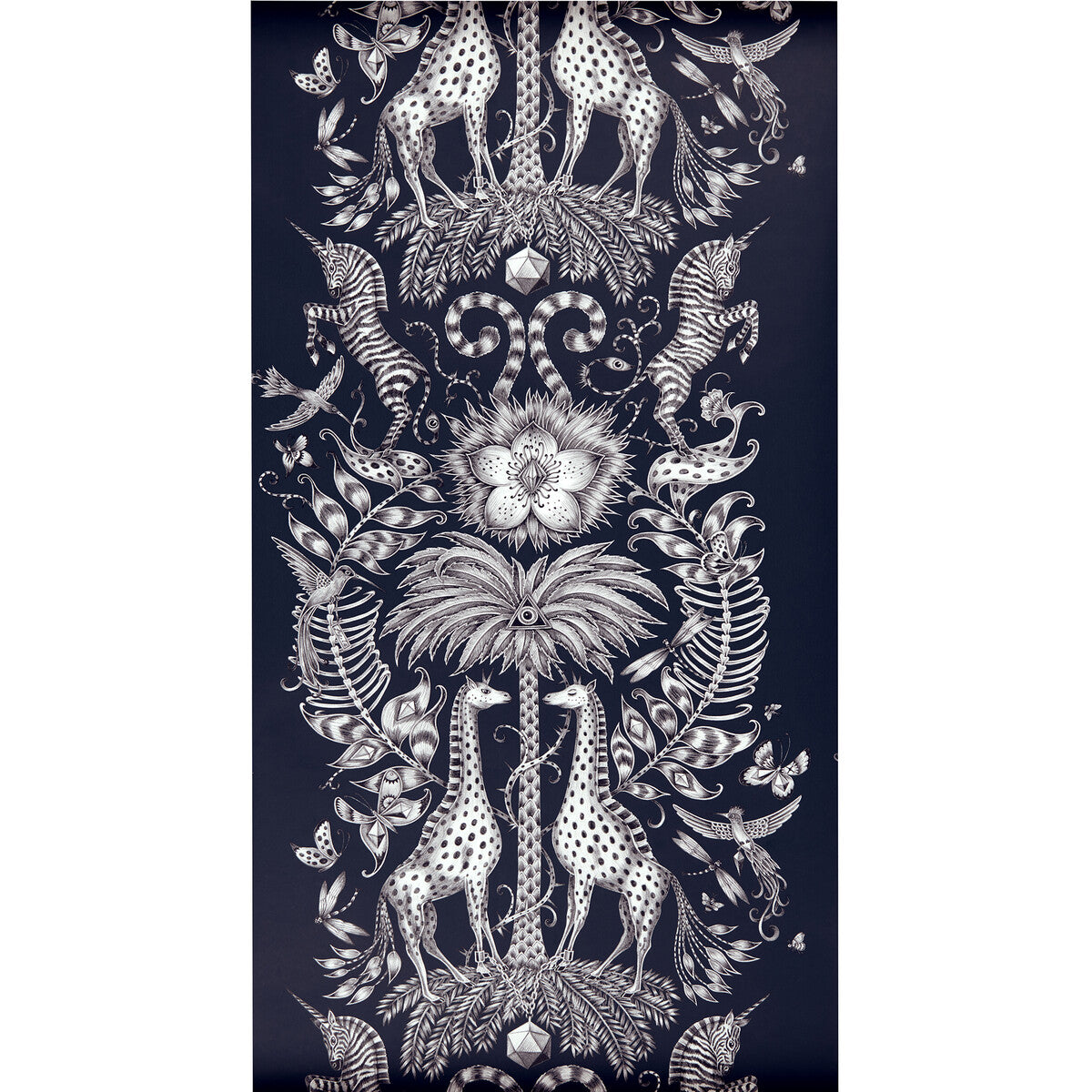 CLARKE AND CLARKE W0102/06.CAC.0 KRUGER NAVY Wallpaper - Eade's Wallpaper