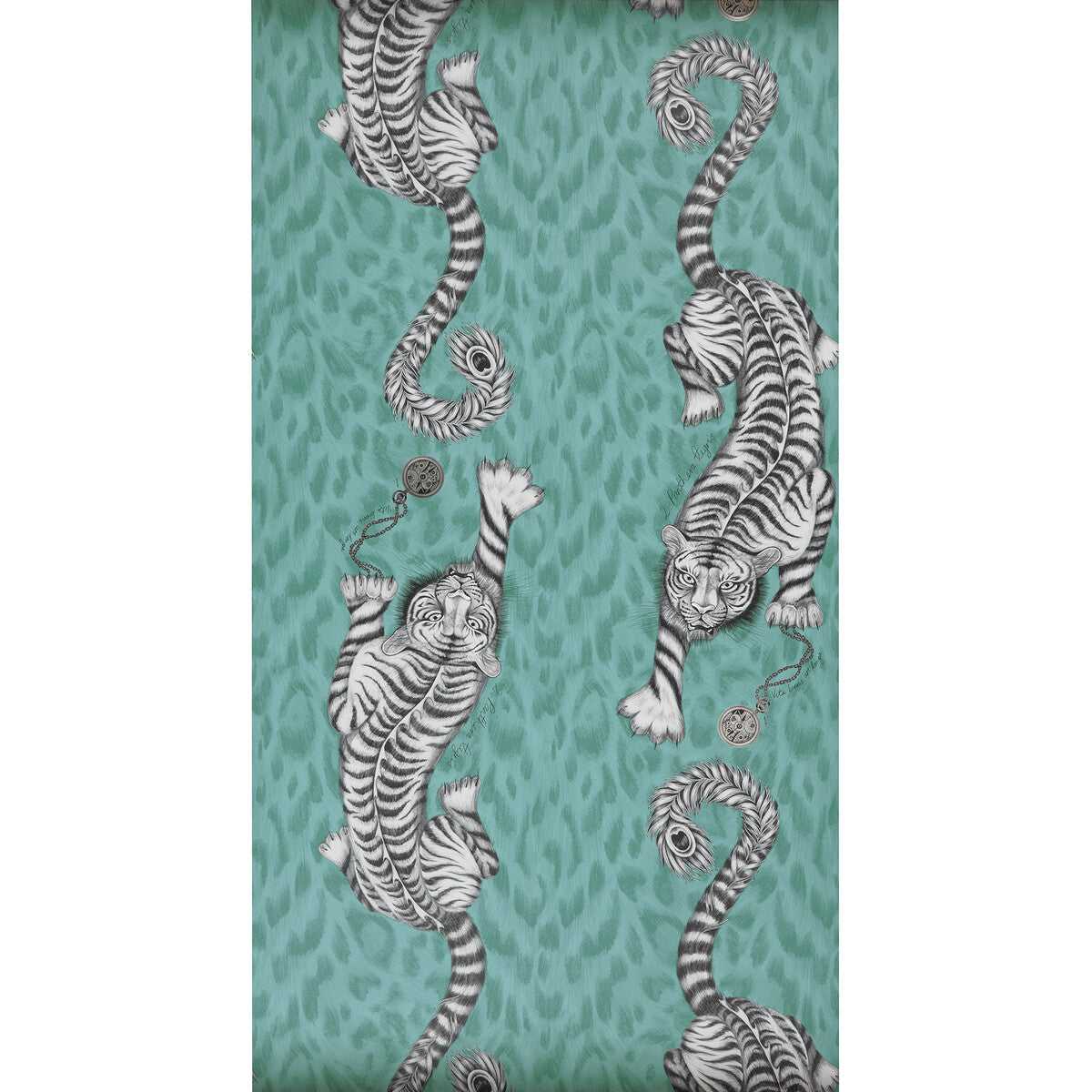 CLARKE AND CLARKE W0105/05.CAC.0 TIGRIS TEAL Wallpaper - Eade's Wallpaper