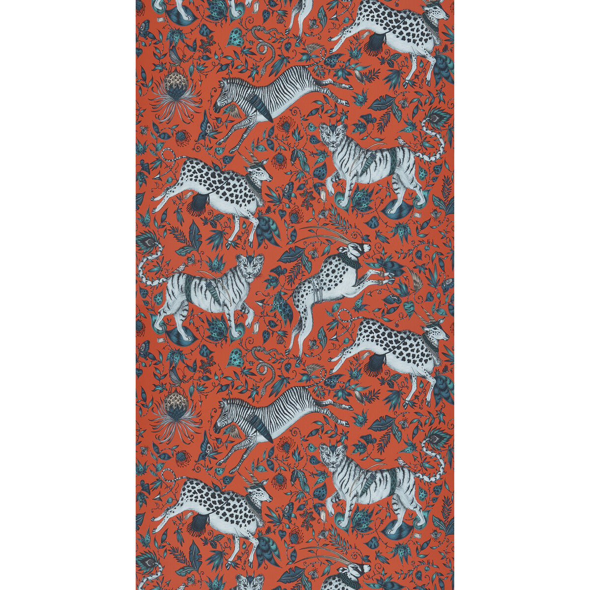 CLARKE AND CLARKE W0119/03.CAC.0 PROTEA CORAL Wallpaper - Eade's Wallpaper