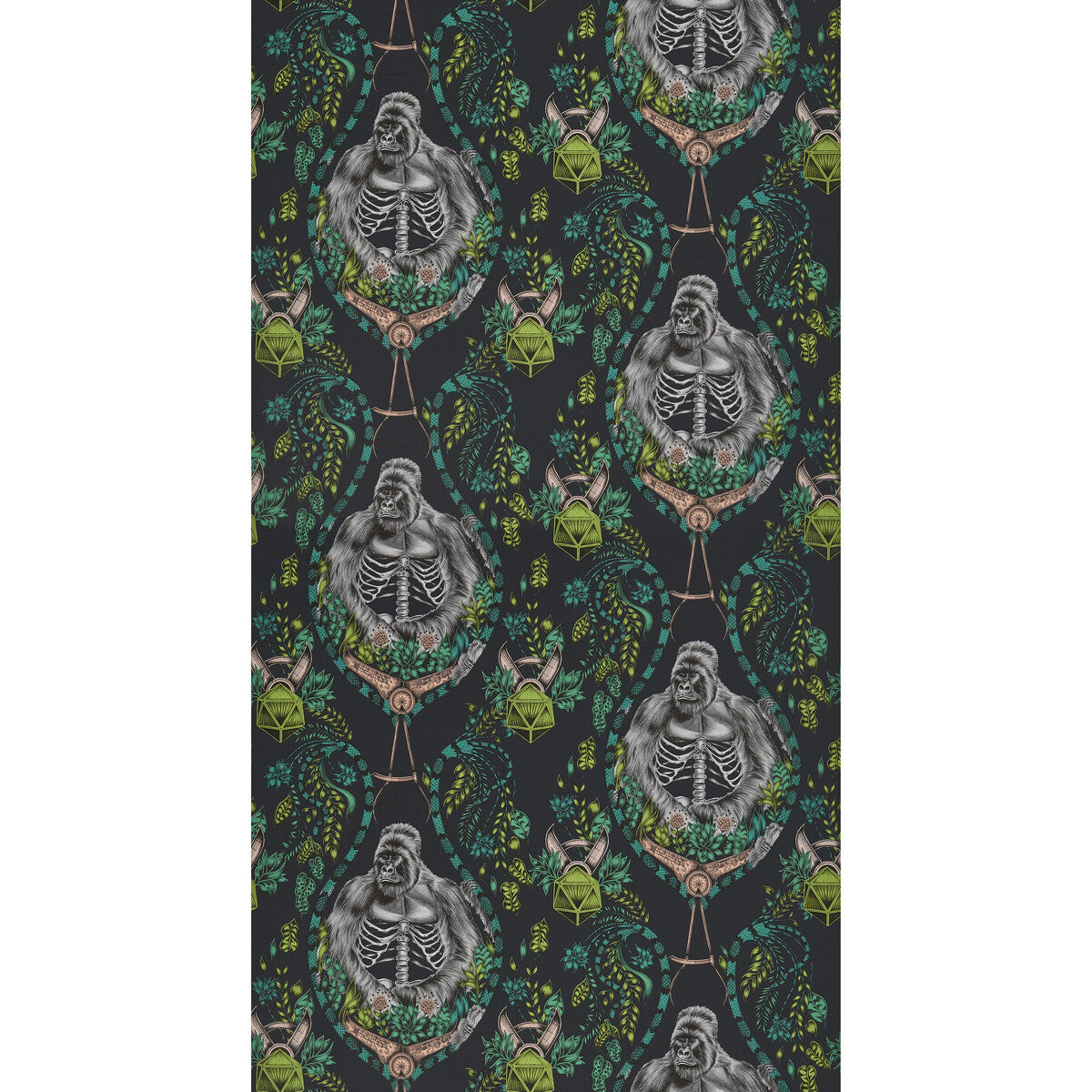 CLARKE AND CLARKE W0120/01.CAC.0 SILVERBACK CHARCOAL Wallpaper - Eade's Wallpaper