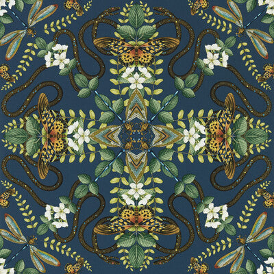 CLARKE AND CLARKE W0129/03.CAC.0 EMERALD FOREST WP MIDNIGHT Wallpaper - Eade's Wallpaper