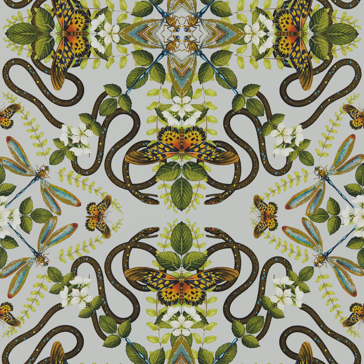 CLARKE AND CLARKE W0129/04.CAC.0 EMERALD FOREST WP SMOKE Wallpaper - Eade's Wallpaper