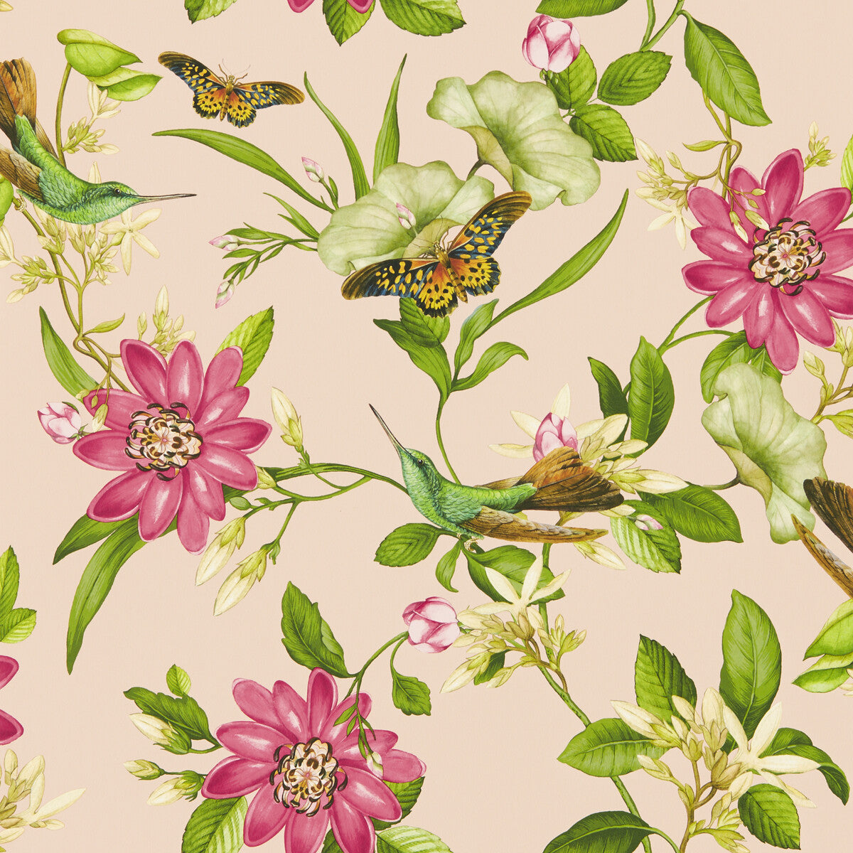 CLARKE AND CLARKE W0132/01.CAC.0 PINK LOTUS WP BLUSH Wallpaper - Eade's Wallpaper