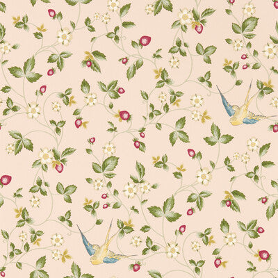 CLARKE AND CLARKE W0135/01.CAC.0 WILD STRAWBERRY WP BLUSH Wallpaper - Eade's Wallpaper
