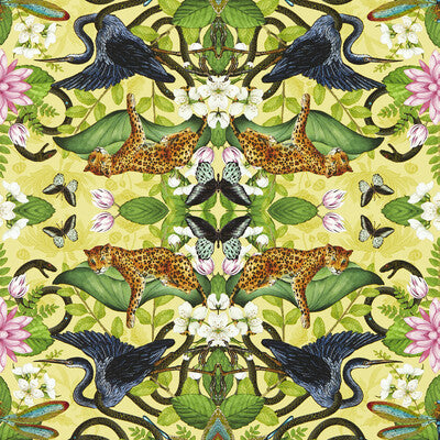 CLARKE AND CLARKE W0136/01.CAC.0 WONDERLUST WP CITRON Wallpaper - Eade's Wallpaper