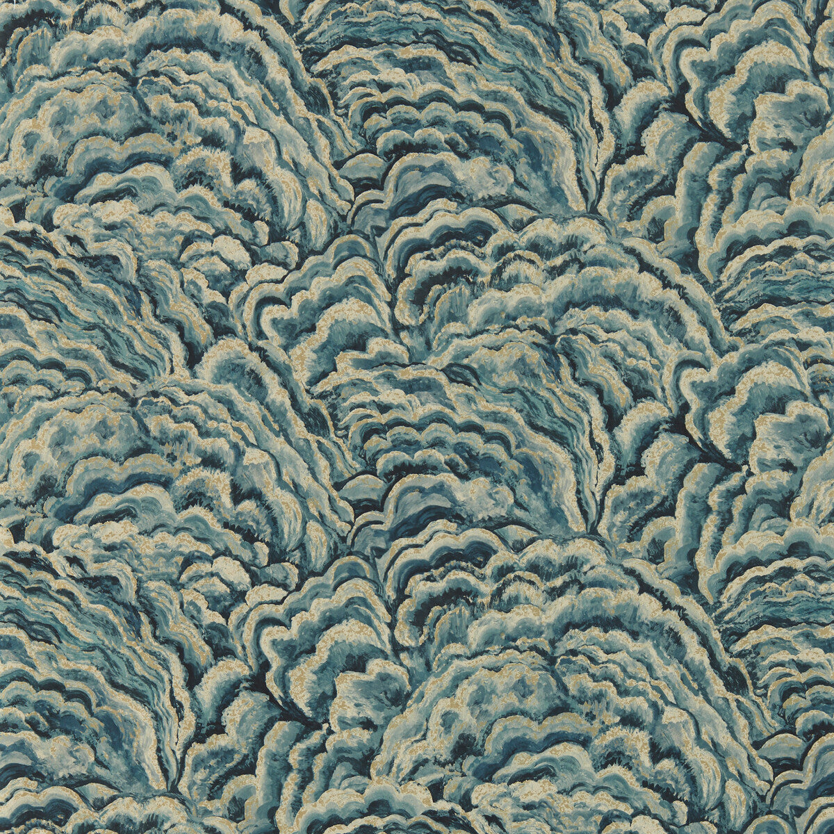 CLARKE AND CLARKE W0142/03.CAC.0 LUMINO KINGFISHER/GILVER WP Wallpaper - Eade's Wallpaper