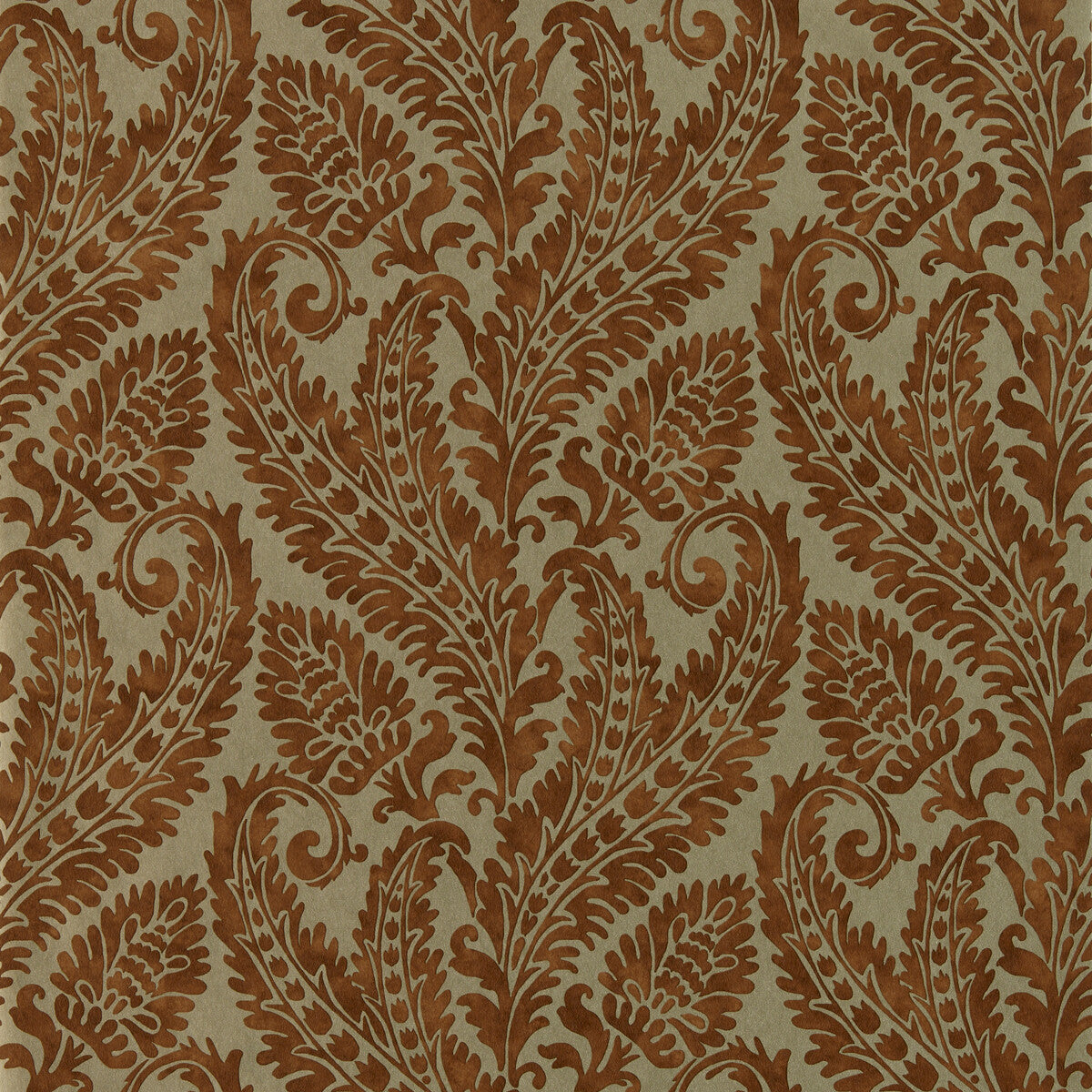 CLARKE AND CLARKE W0161/04.CAC.0 REGALE RUSSET GILVER WP Wallpaper - Eade's Wallpaper