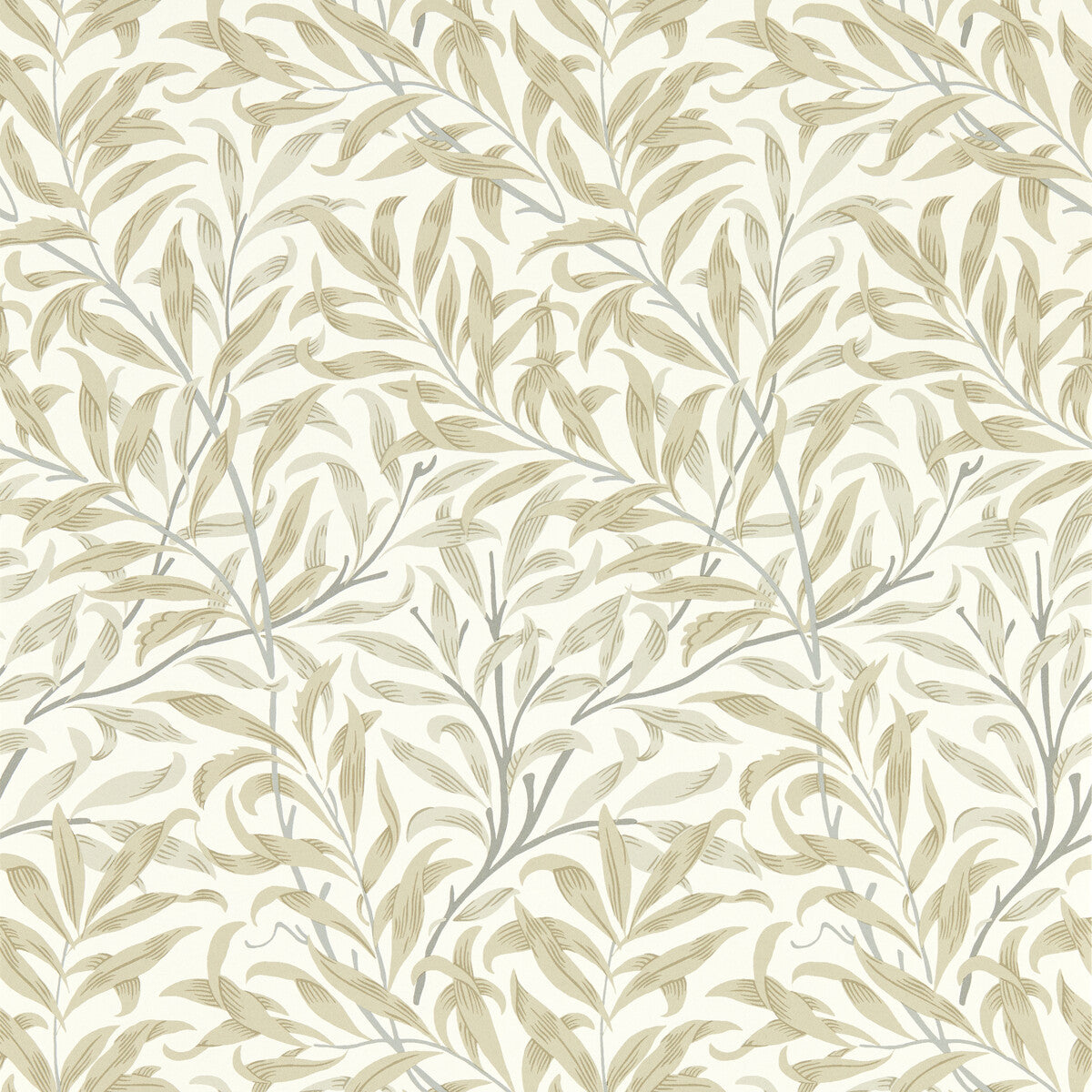 CLARKE AND CLARKE W0172/03.CAC.0 WILLOW BOUGHS LINEN WP Wallpaper - Eade's Wallpaper