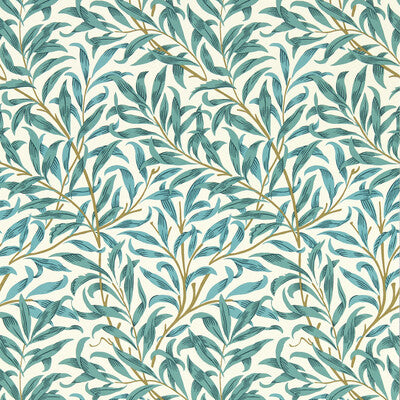 CLARKE AND CLARKE W0172/05.CAC.0 WILLOW BOUGHS TEAL WP Wallpaper - Eade's Wallpaper