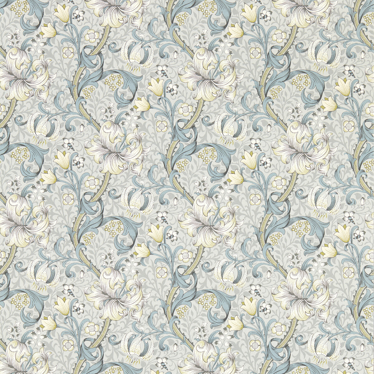 CLARKE AND CLARKE W0174/02.CAC.0 GOLDEN LILY SLATE WP Wallpaper - Eade's Wallpaper