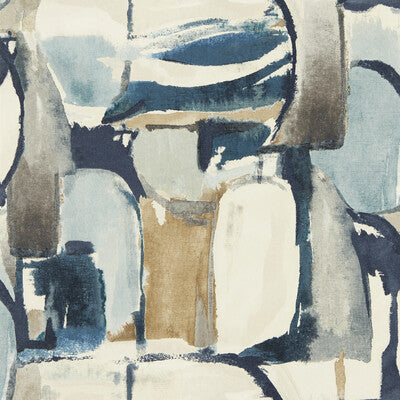 CLARKE AND CLARKE W0180/01.CAC.0 FIGURA DENIM/LINEN WP Wallpaper - Eade's Wallpaper